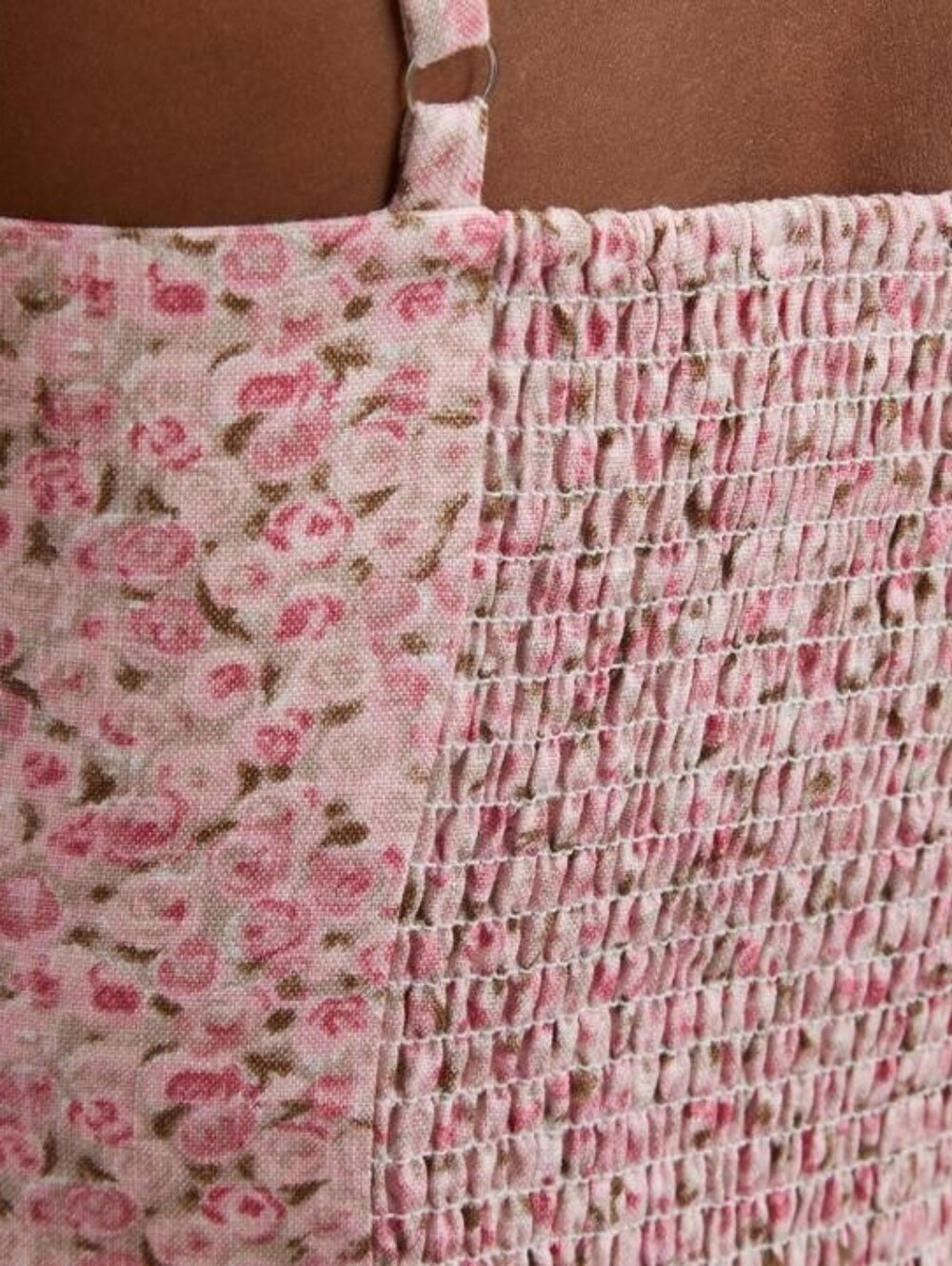 Reformation Hattie Linen Top in Rosin Pink Floral | size 4 -- Worn Once - Picture 3 of 10
